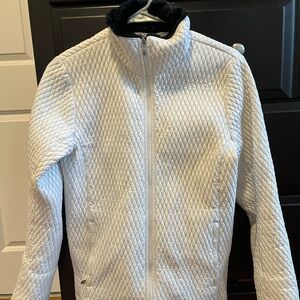 Women's Quilted White Soft Shell Jacket
